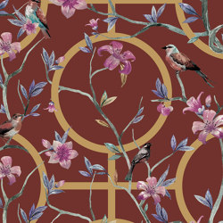 Dacha - Red | Wall coverings / wallpapers | Feathr